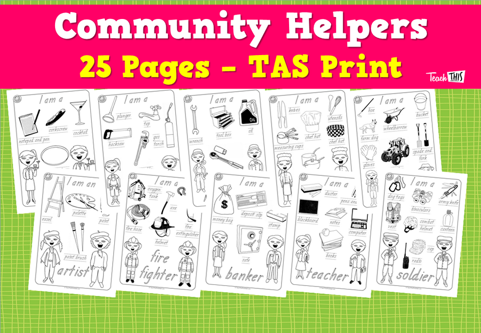 Community Helpers - 25 Pages - TAS Print