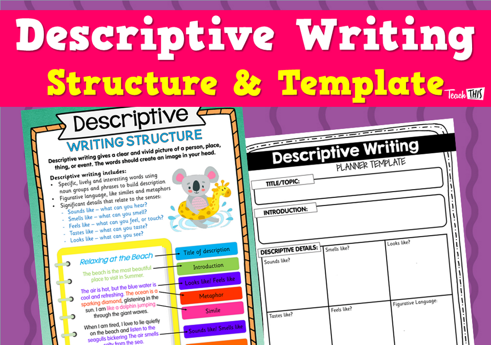 Descriptive Writing - Structure & Template