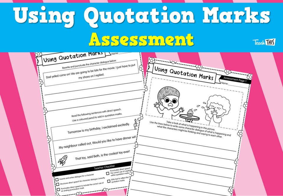 Using Quotation Marks Assessment