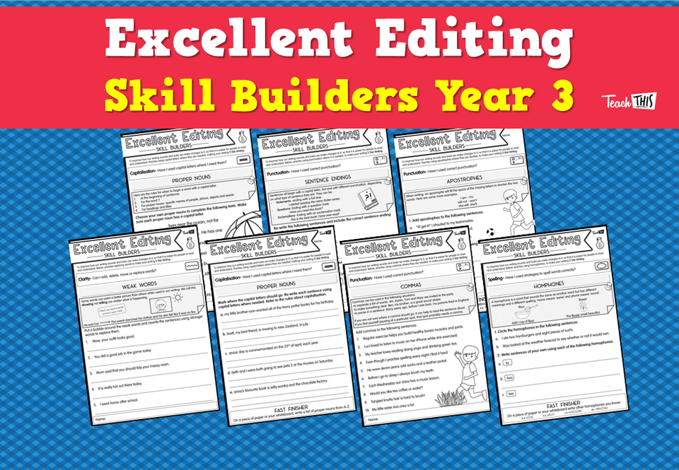 Excellent Editing - Skill Builders Year 3