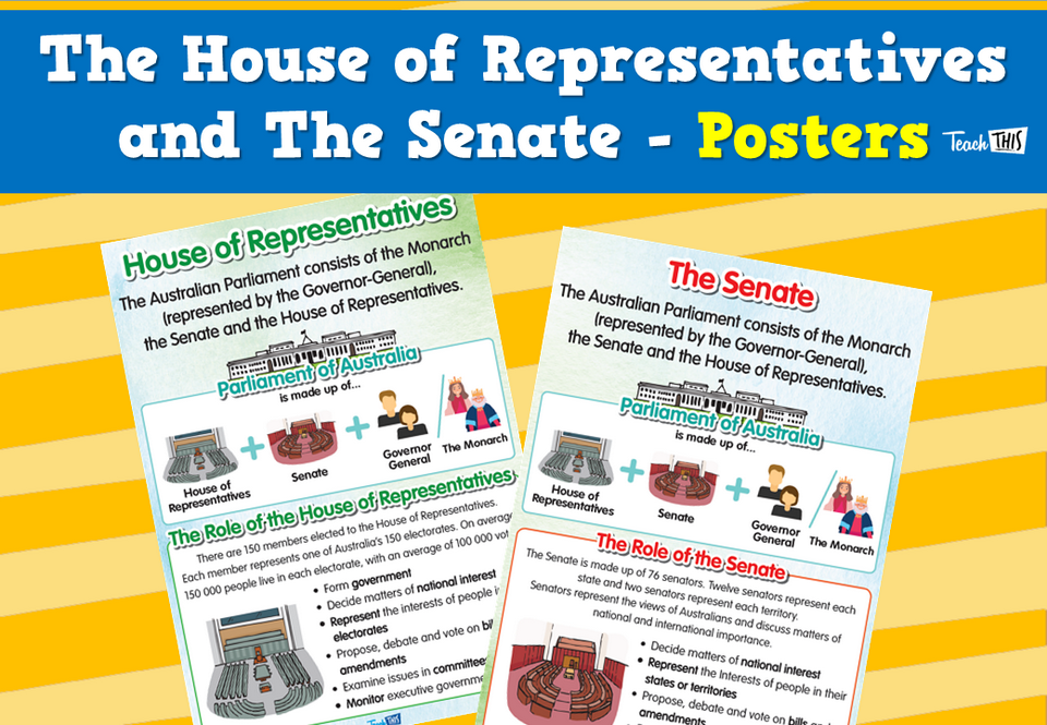The House of Representatives and The Senate - Posters