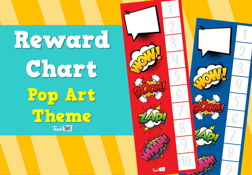 Reward Chart - Pop Art Theme