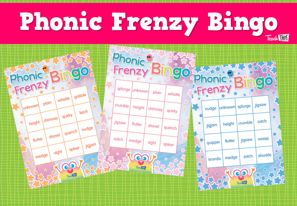 Phonic Frenzy Bingo