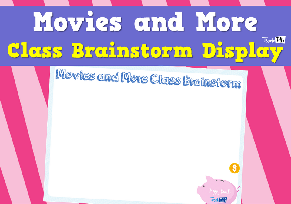 Movies and More Class Brainstorm Display