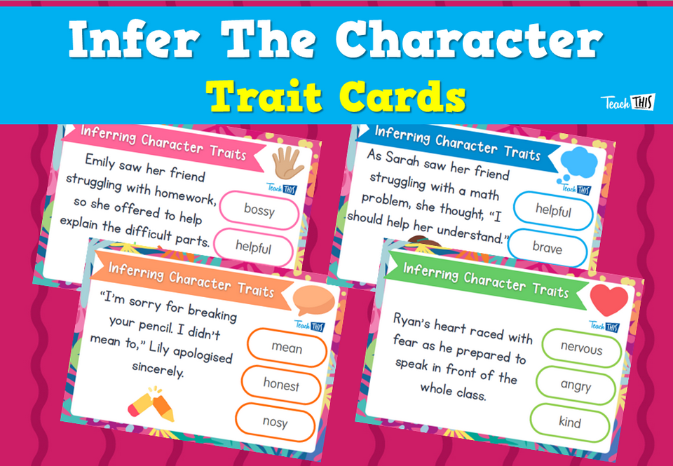 Infer The Character Trait Cards
