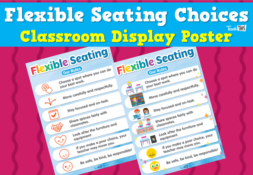 Flexible Seating Choices - Classroom Display Poster