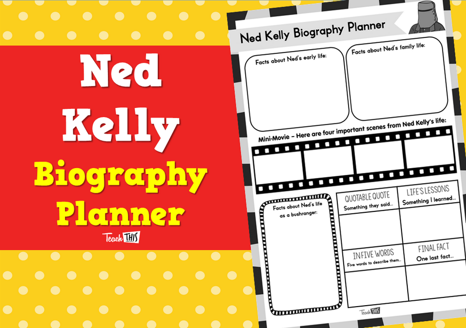 Ned Kelly - Biography Planner
