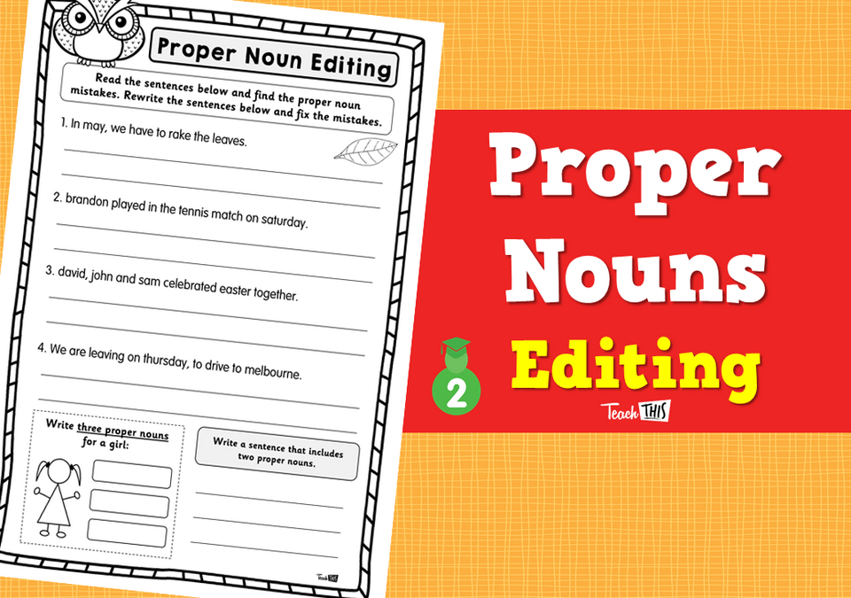 Proper Nouns - Editing