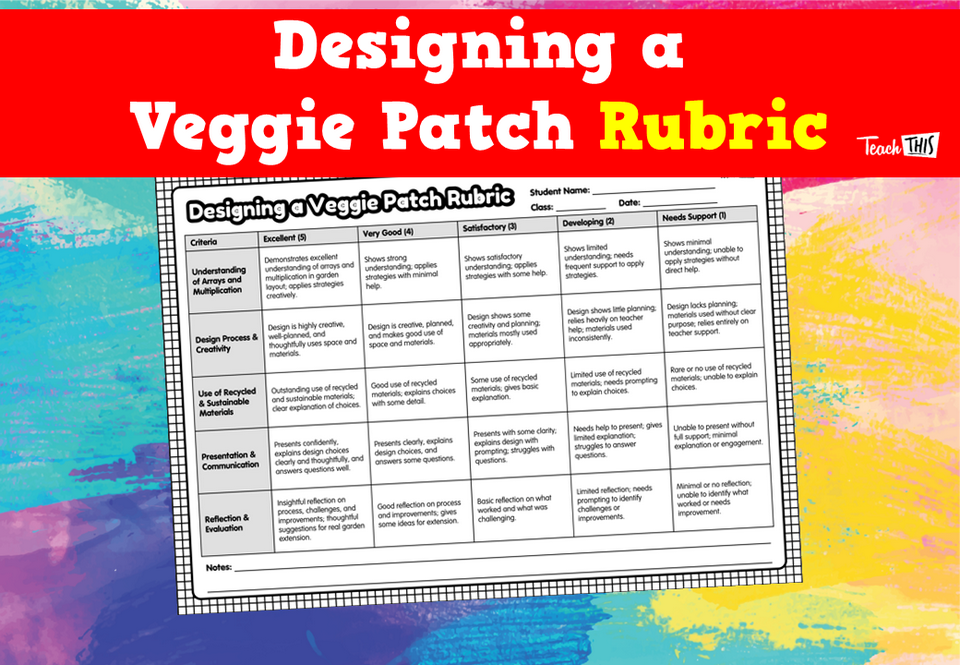 Designing a Veggie Patch Rubric