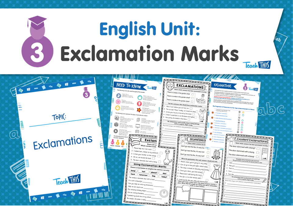English Unit: Exclamation Marks