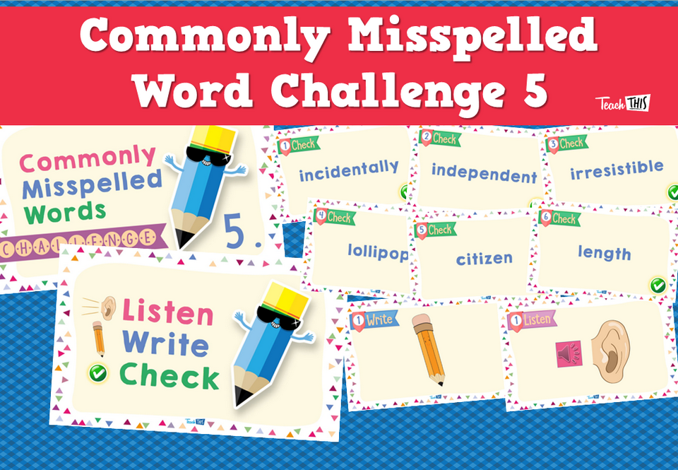 Commonly Misspelled Word Challenge 5