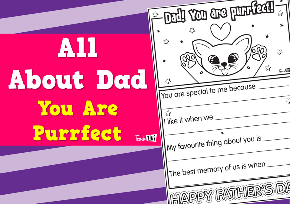 All About Dad - You Are Purrfect