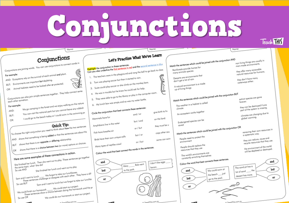Conjunctions