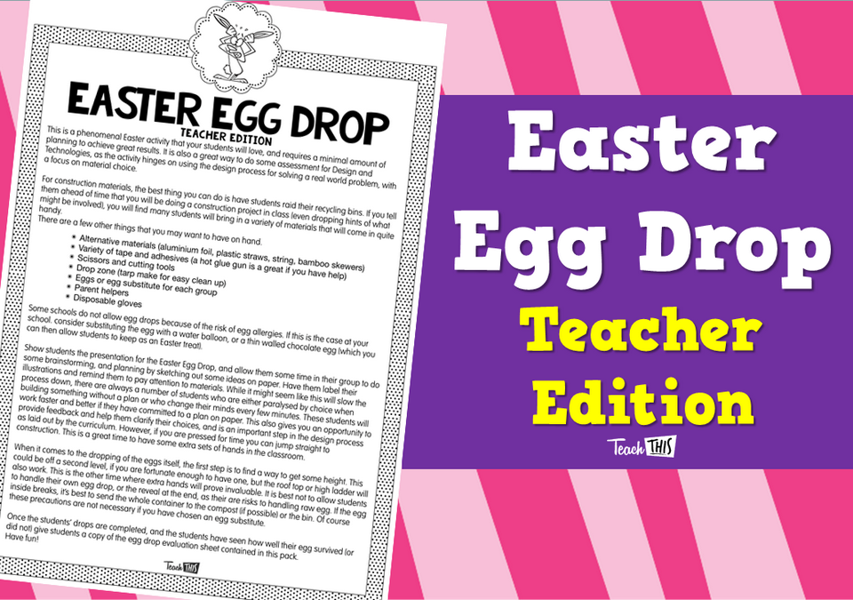 Easter Egg Drop - Teacher Edition