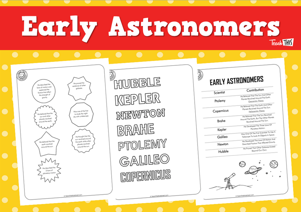Early Astronomers (3pg)