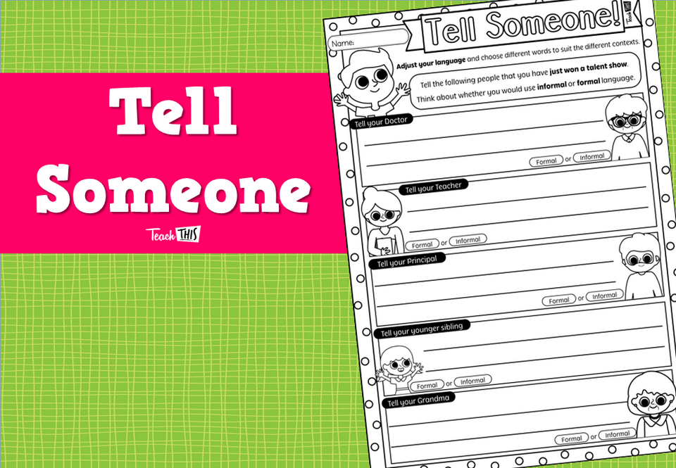 Tell Someone