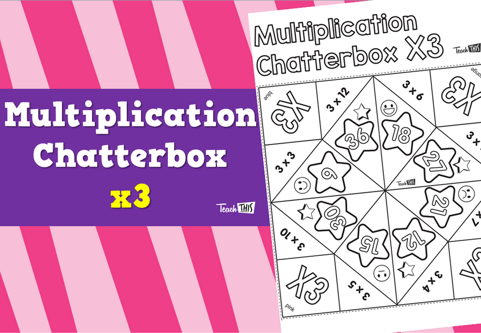 Multiplication Chatterbox 3’s