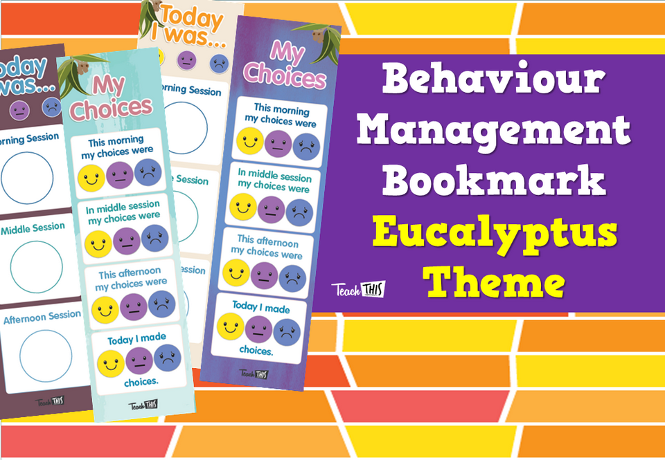 Behaviour Management Bookmark - Eucalyptus Theme