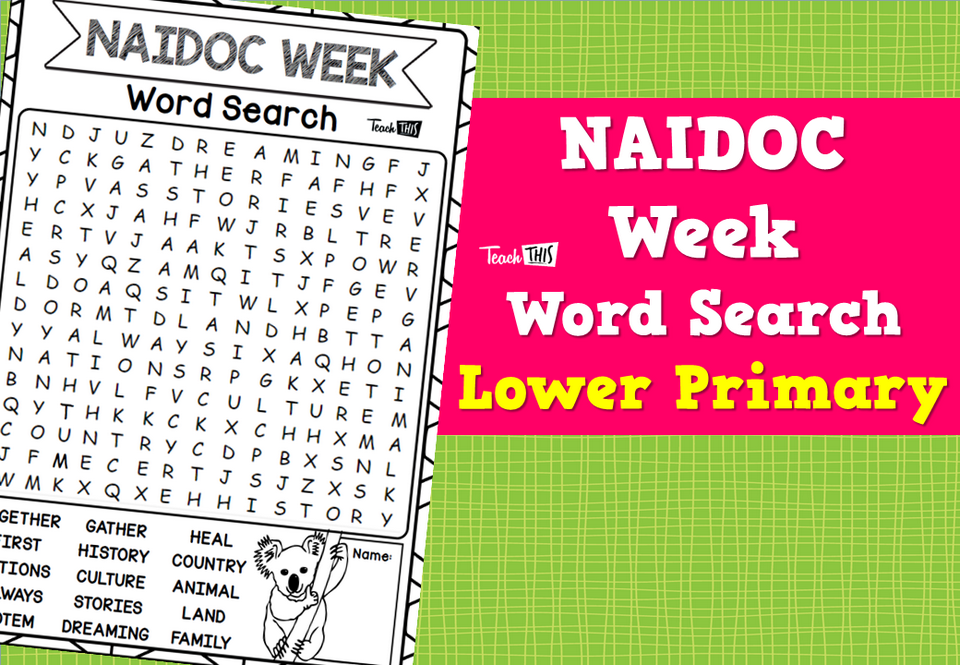NAIDOC Week Word Search - Lower Primary