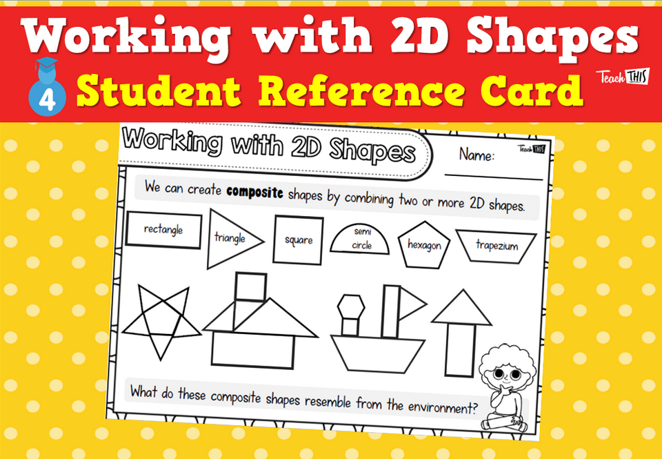 Working with 2D - Shapes Reference Card