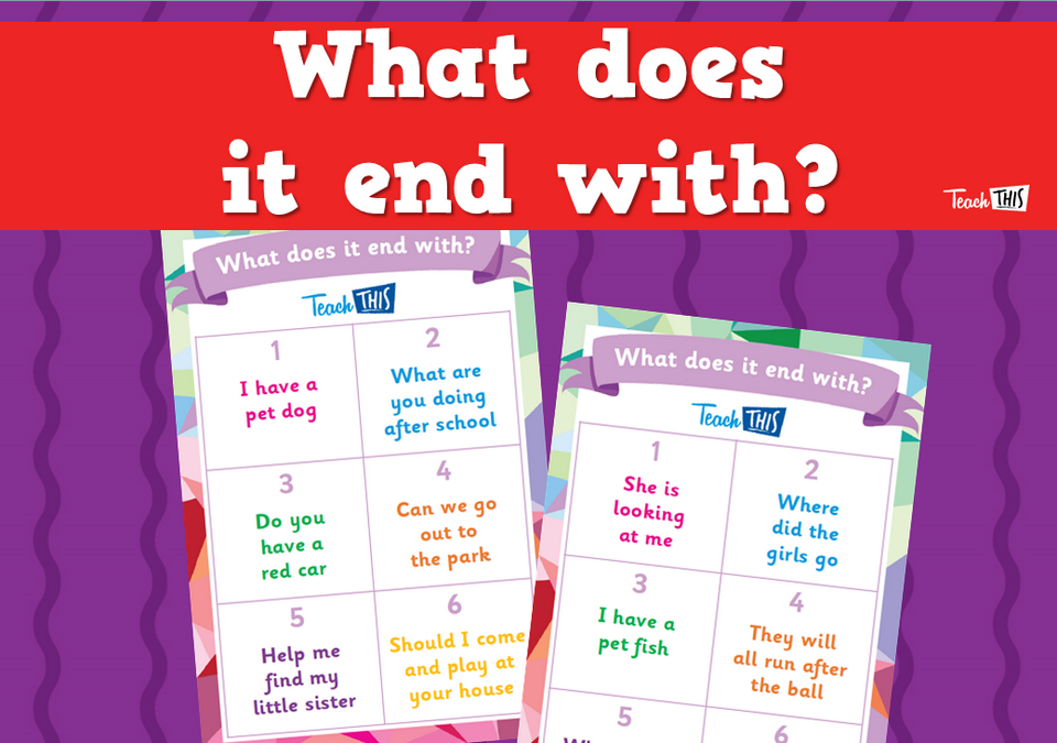 What does it end with?
