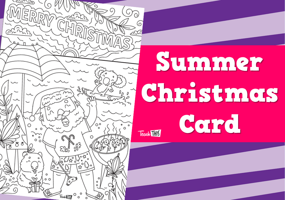 Summer Christmas Card