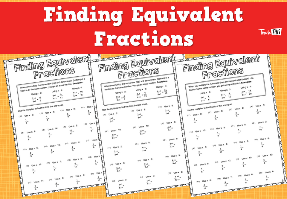 Finding Equivalent Fractions