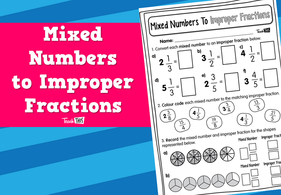 Mixed Numbers to Improper Fractions