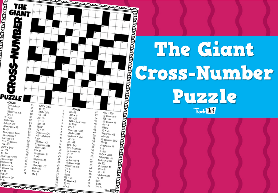 The Giant Cross-Number Puzzle