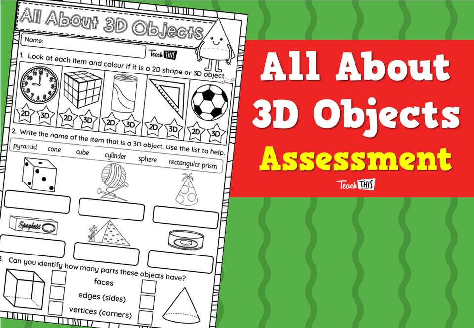 All About 3D Objects - Assessment