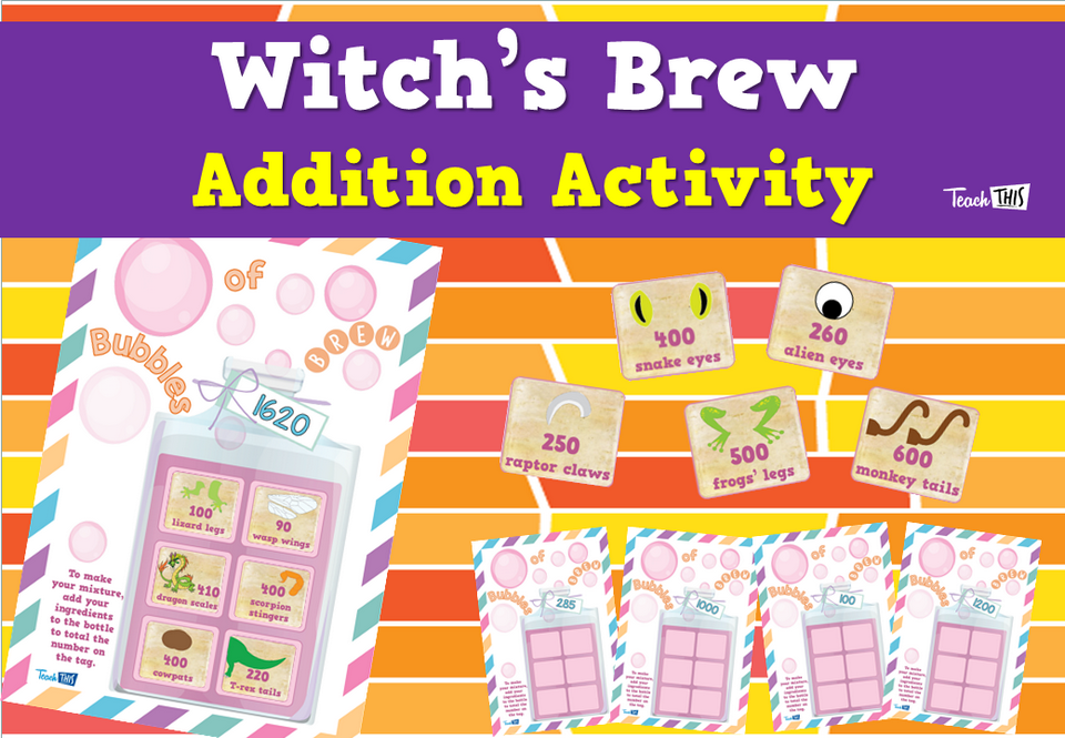 Witch’s Brew - Addition Activity