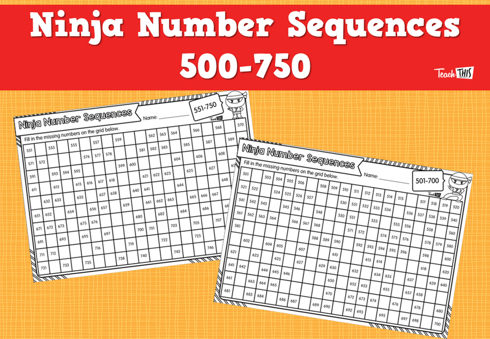 Ninja Number Sequences- 500-750