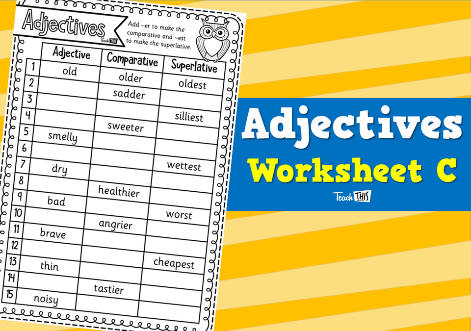 Adjectives - Worksheet C