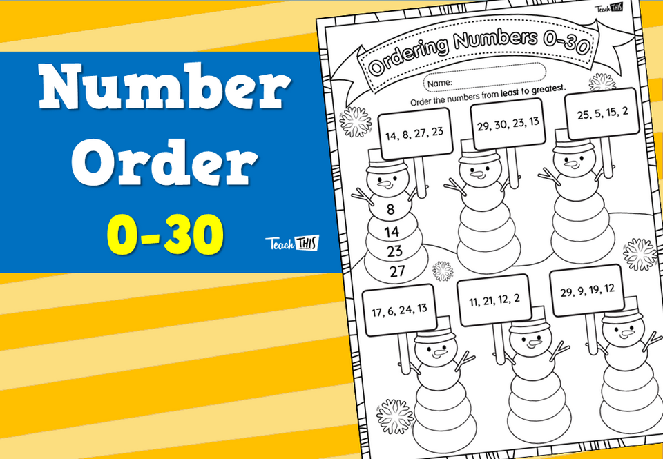 Number Order 0-30