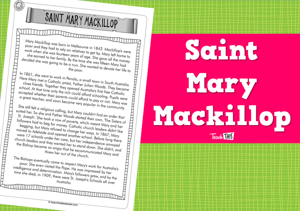 Saint Mary Mackillop (2pg)