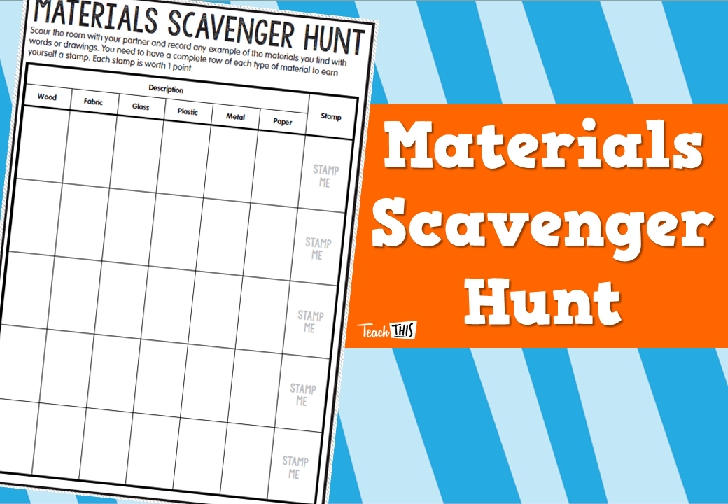 Materials Scavenger Hunt