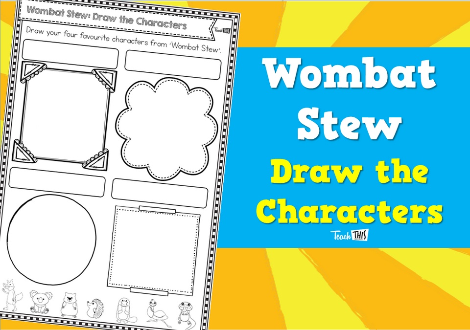 Wombat Stew - Draw the Characters