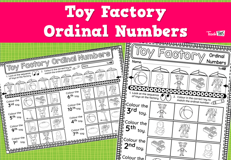 Toy Factory Ordinal Numbers