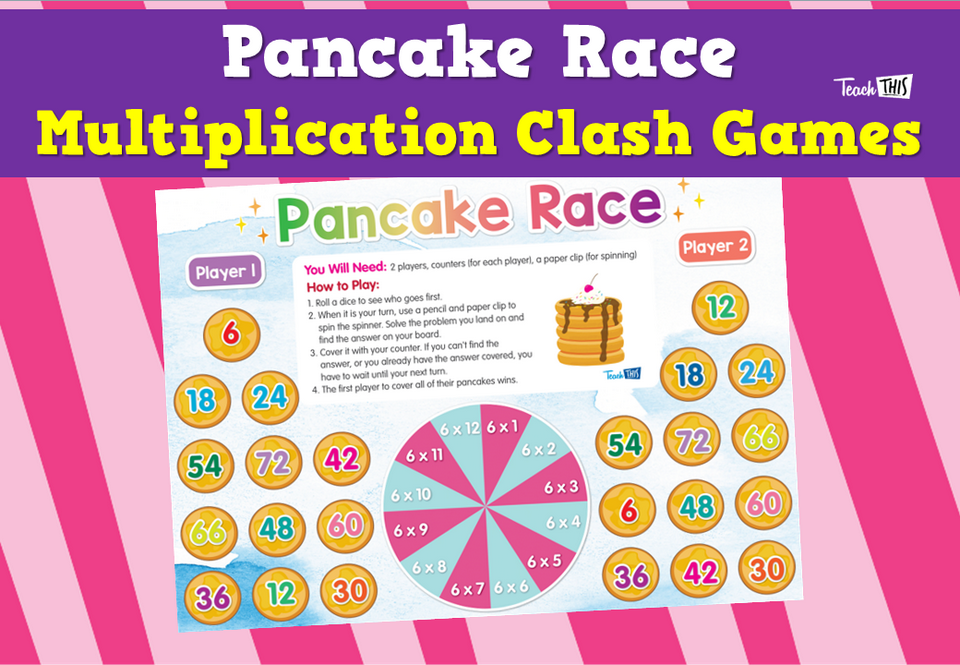 Pancake Race - Multiplication Clash Games