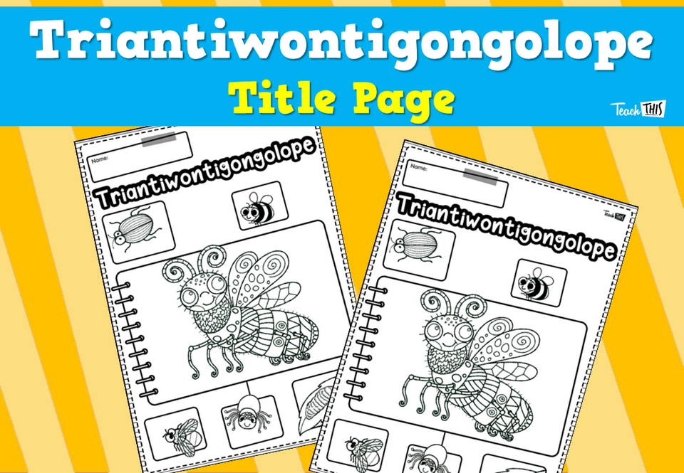 Triantiwontigongolope - Title Page