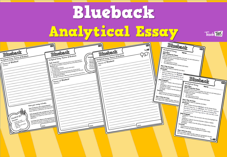 Blueback - Analytical Essay