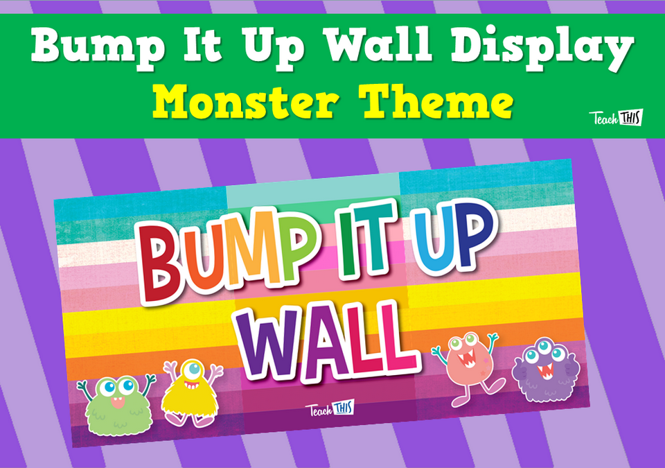 Bump It Up Wall Display - Monster Theme