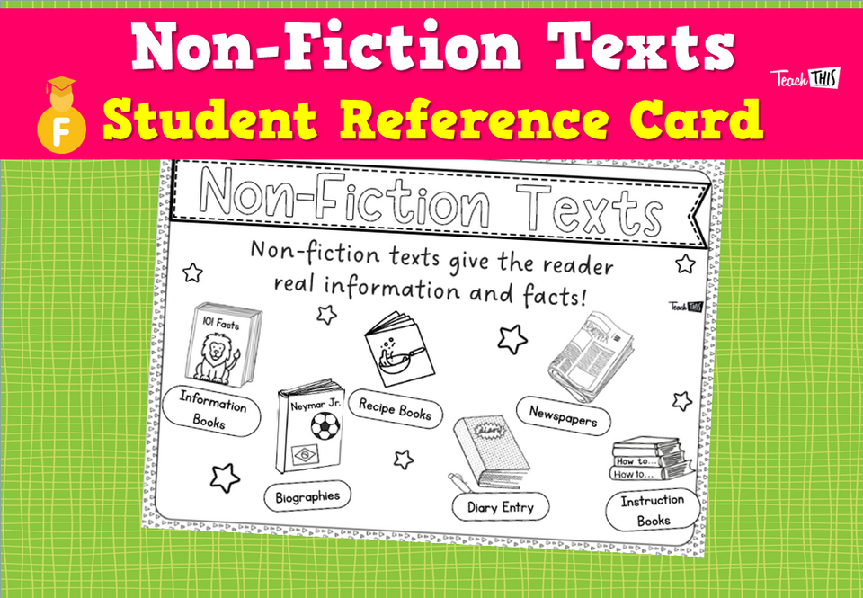 Non-Fiction Texts - Student Reference Card
