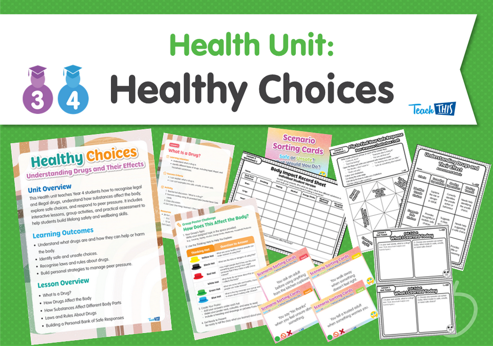 Health Unit: Healthy Choices: Understanding Drugs and Their Effects
