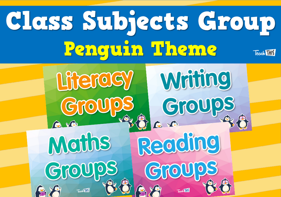 Class Subjects Group - Penguin Theme