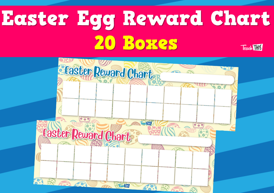 Easter Egg Reward Chart - 20 Boxes