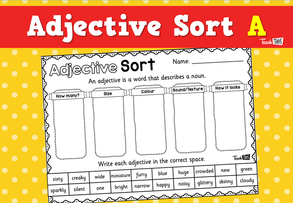 Adjective Sort A