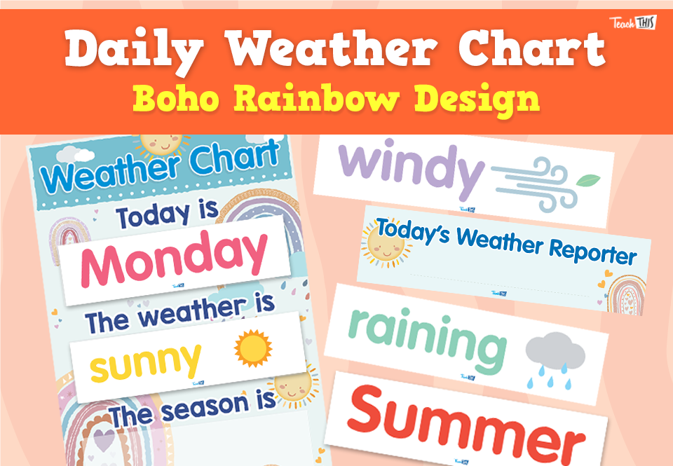 Daily Weather Chart - Boho
