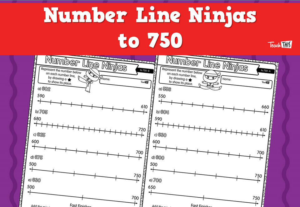 Number Line Ninjas- to 750
