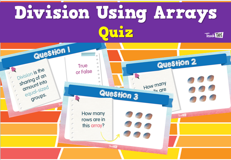 Division Using Arrays Quiz